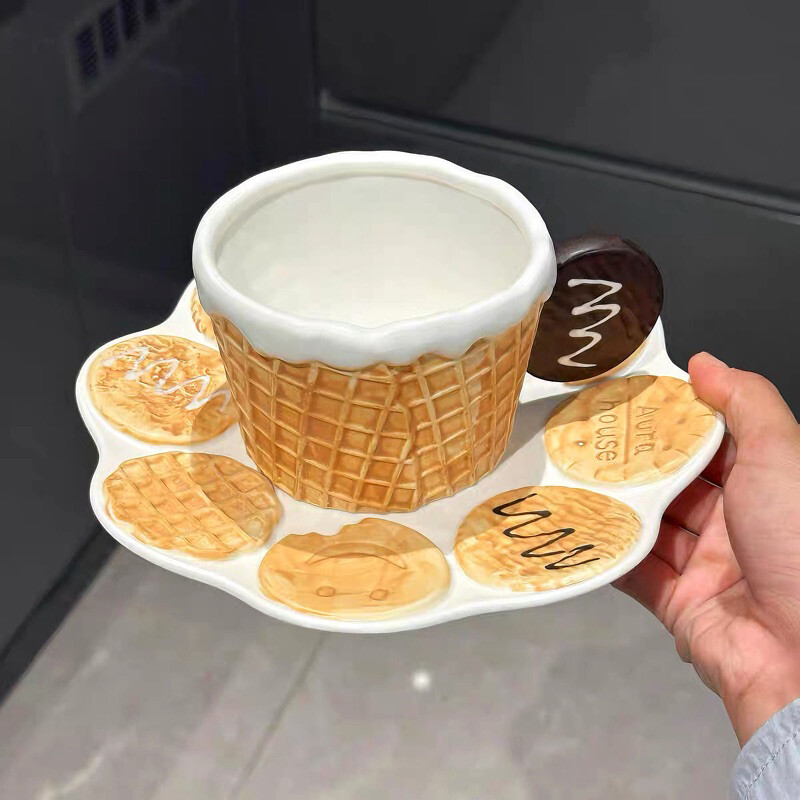 Waffle coffee mug