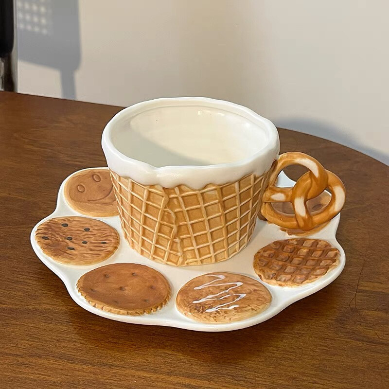 Waffle coffee mug