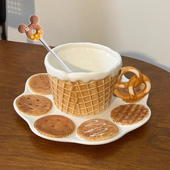 Waffle coffee mug