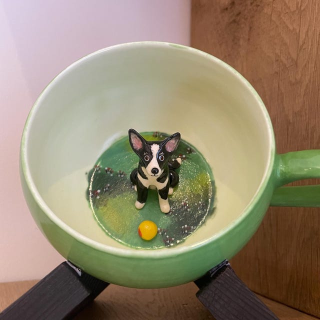 Custom Ceramic Pet Doll Mug - Pet inside